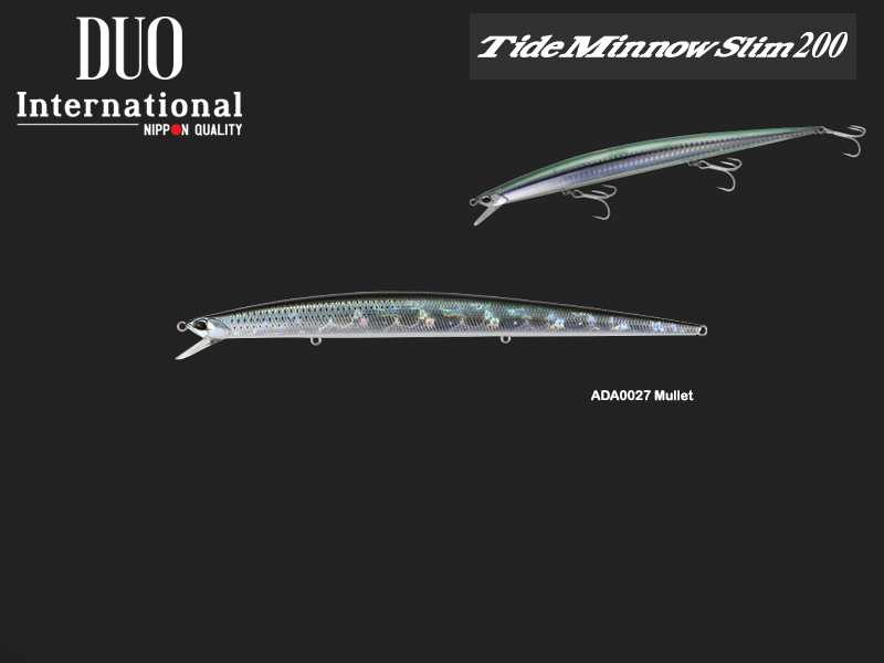DUO Tide Minnow Slim 200 (Length: 200mm, Weight: 27gr, Color: ADA0027 Mullet)