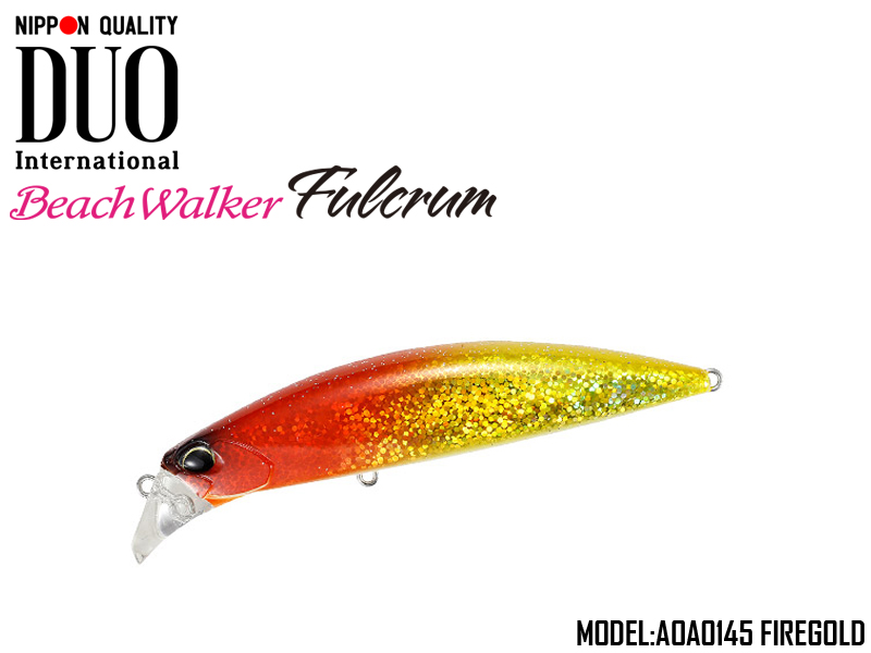 Duo Beach Walker Fulcrum (Length: 95mm, Weight: 31g, Model: AOA0145 Firegold)