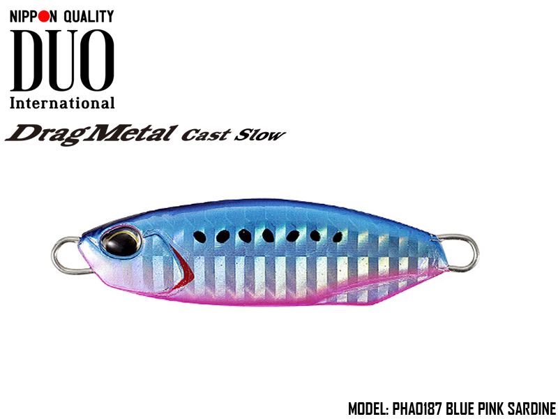 Duo Drag Metal cast Slow (Length: 43.5mm, Weight: 15gr, Color: PHA0187 Blue  Pink Sardine) [DUODMCSLOW-15/PHA0187] - €7.22 : , Fishing  Tackle Shop
