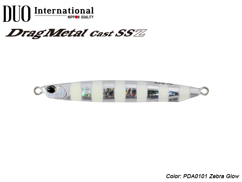 DUO Metal Cast Super Slim SSZ ( Length: 80mm, Weight: 30gr, Color: PDA0101 Zebra Glow)