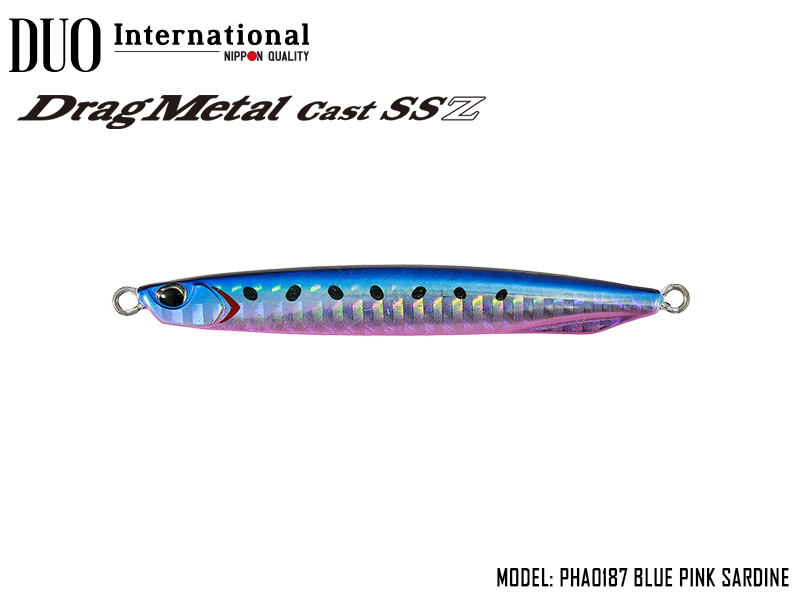 DUO Metal Cast Super Slim SSZ ( Length: 80mm, Weight: 40gr, Color: PHA0187 Blue Pink Sardine)
