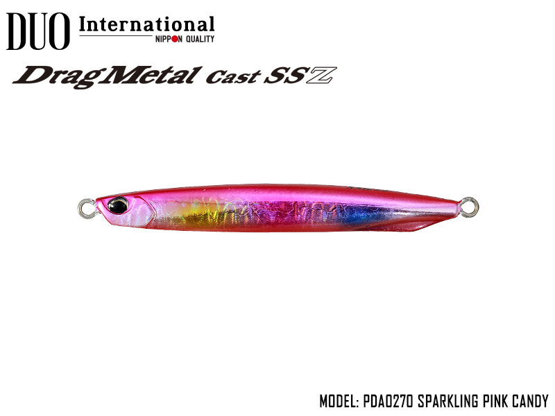 DUO Metal Cast Super Slim SSZ ( Length: 80mm, Weight: 40gr, Color: PDA0270 Sparkling Pink Candy)