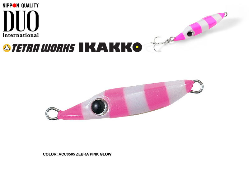 DUO Tetra Works Ikakko (Length: 38mm, Weight: 5.7gr, Color: ACC0505 Zebra Pink Glow)