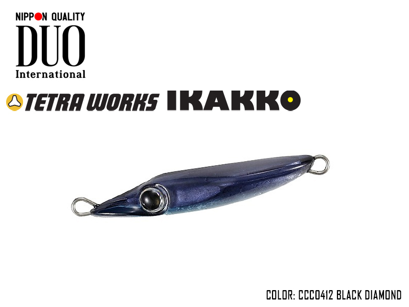 DUO Tetra Works Ikakko (Length: 38mm, Weight: 5.7gr, Color: CCC0412 Black Diamond)