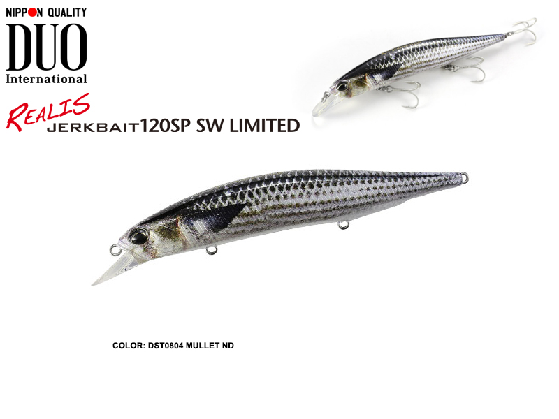 DUO Realis Jerkbait 120SP SW Limited (Length: 120mm, Weight: 18.2gr, Color: DST0804 Mullet ND)