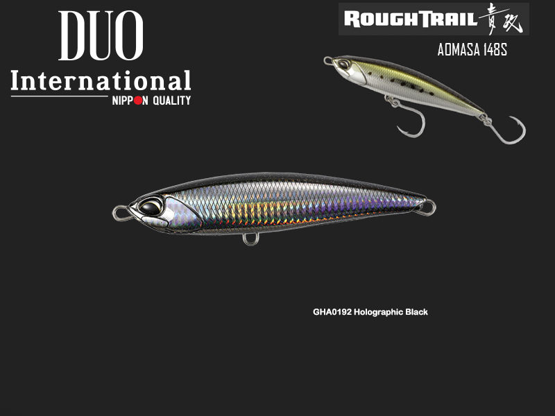 Duo Rough Trail Aomasa 148S (Length: 148mm, Weight: 67gr, Type: Sinking, Colour: GHA0192 Holographic Black)