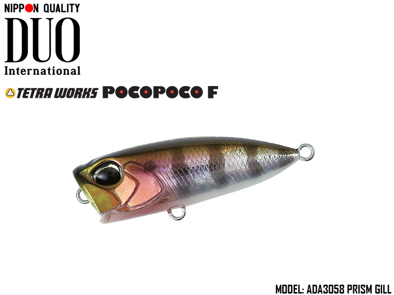Duo Tetra Works PocoPoco F (Length: 40mm, Weight:3gr, Type: Floating, Colour: ADA3058 Prism Gill)