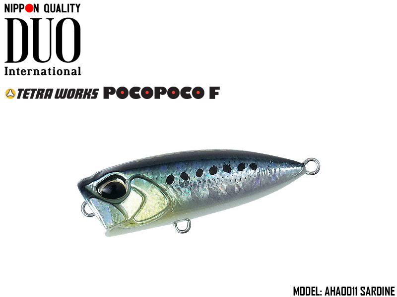 Duo Tetra Works PocoPoco F (Length: 40mm, Weight:3gr, Type: Floating, Colour: AHA0011 Sardine)