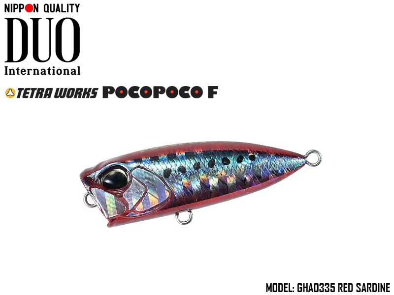 Duo Tetra Works PocoPoco F (Length: 40mm, Weight:3gr, Type: Floating, Colour: GHA0335 Red Sardine)