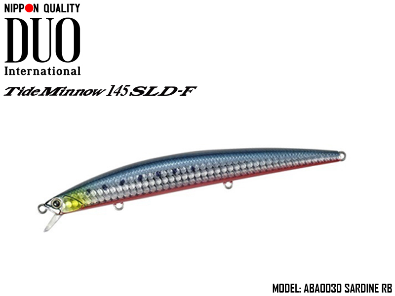 Duo Tide Minnow 145 SLD-F (Length: 145mm, Weight: 20.5gr, Color: ABA0030 Sardine RB)