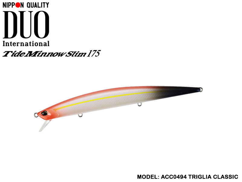 DUO Tide-Minnow Slim 175 Lures (Length: 175mm, Weight: 27g, Color: ACC0494 Triglia Classic)