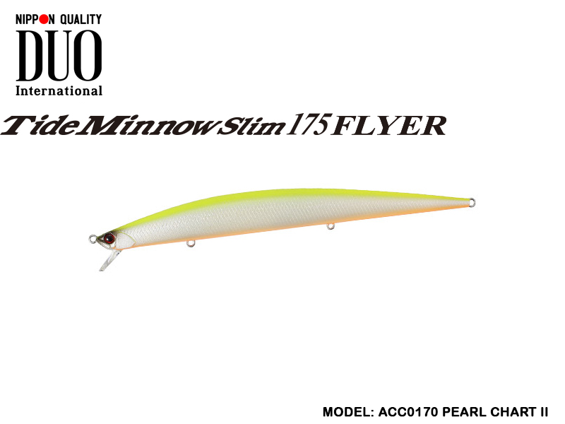 DUO Tide-Minnow Slim 175 Flyer (Length: 175mm, Weight: 29g, Color: ACC0170 Pearl Chart II)