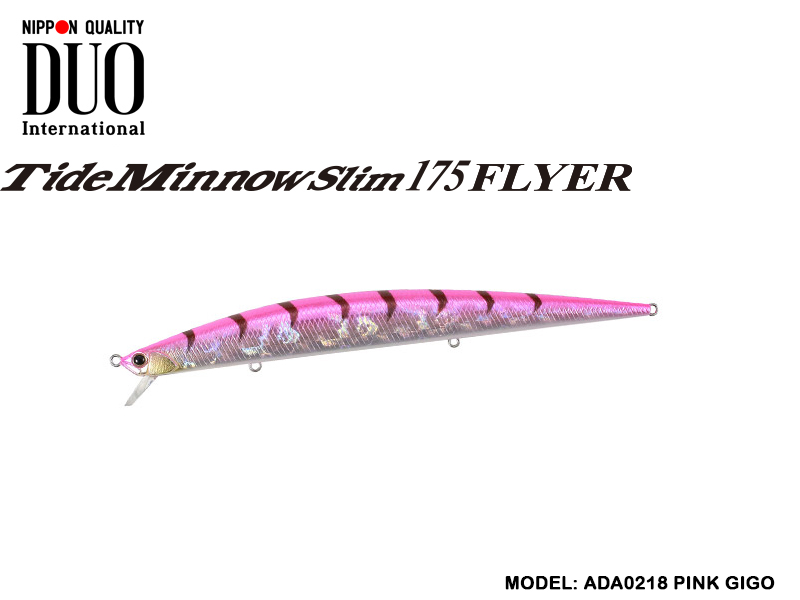 DUO Tide-Minnow Slim 175 Flyer (Length: 175mm, Weight: 29g, Color: ADA0218 Pink Gigo)