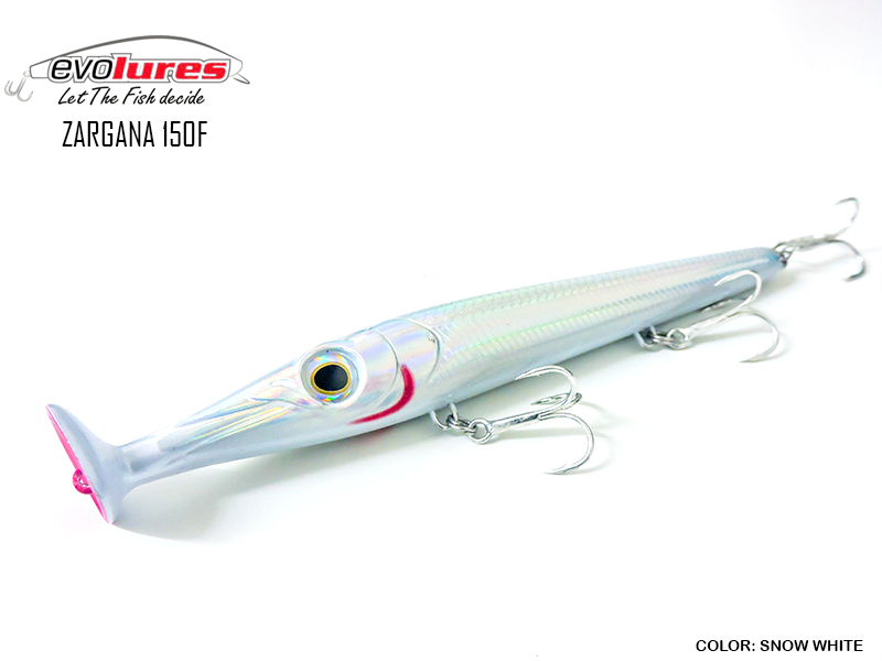 Evo Lures Zargana 150F (Length: 150mm, Weight: 21gr, Color: Snow White)