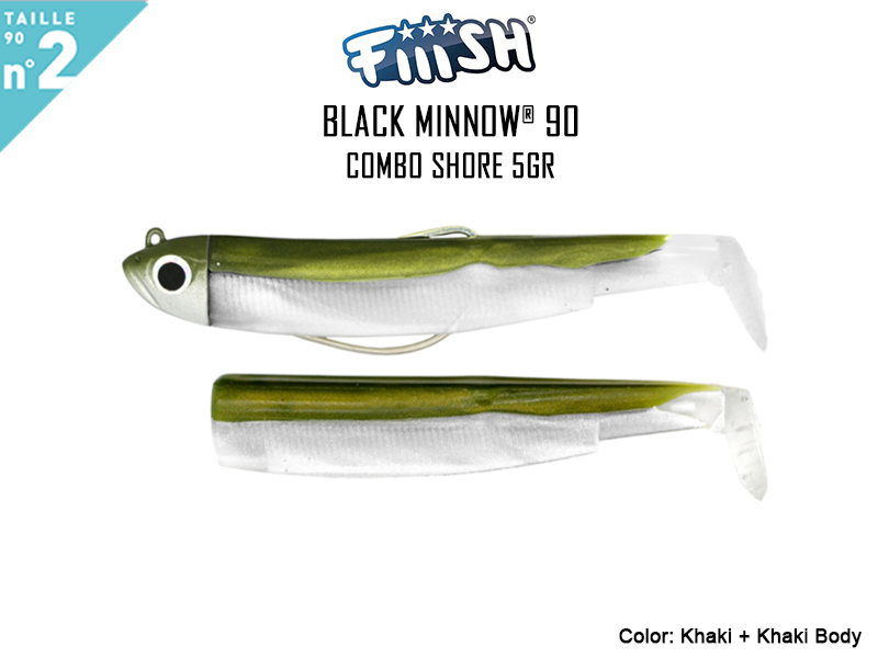 FIIISH Black Minnow 90 - Combo Shore (Weight: 5gr, Color: Khaki+