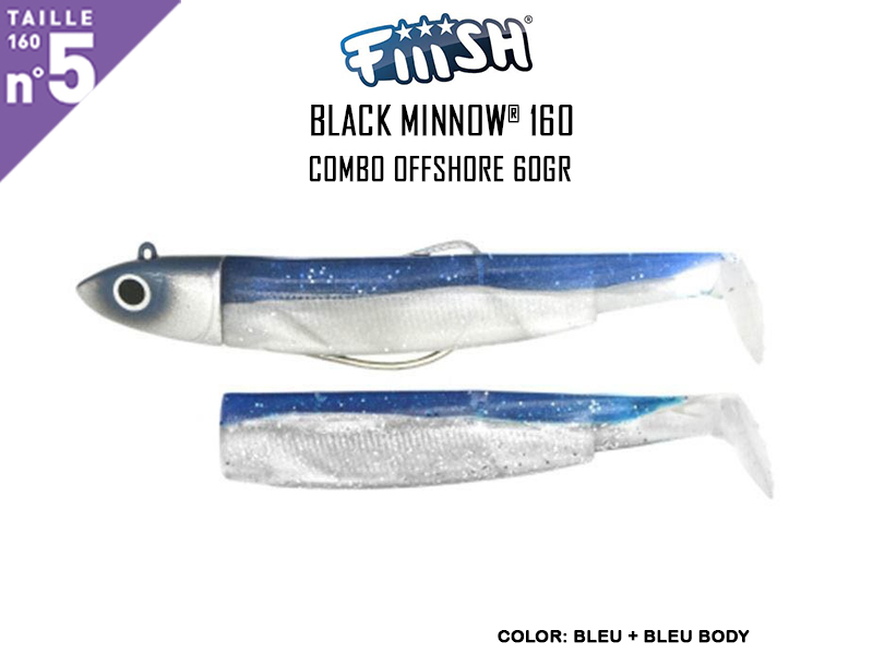 FIIISH Black Minnow 160 - Combo Off Shore (Weight: 60gr, Color: Blue + Blue Body)