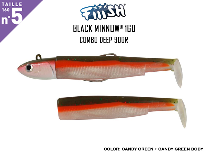 FIIISH Black Minnow 160 - Combo Deep (Weight: 90gr, Color: Candy Green + Candy Green Body)