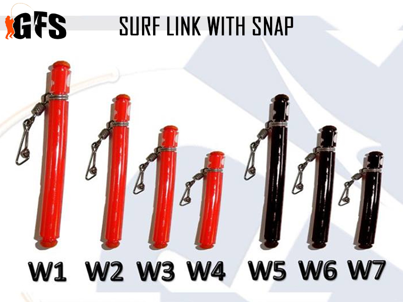Greaf Surf Link with Snap W1 ( Color: Red, Size: 6.5cm)
