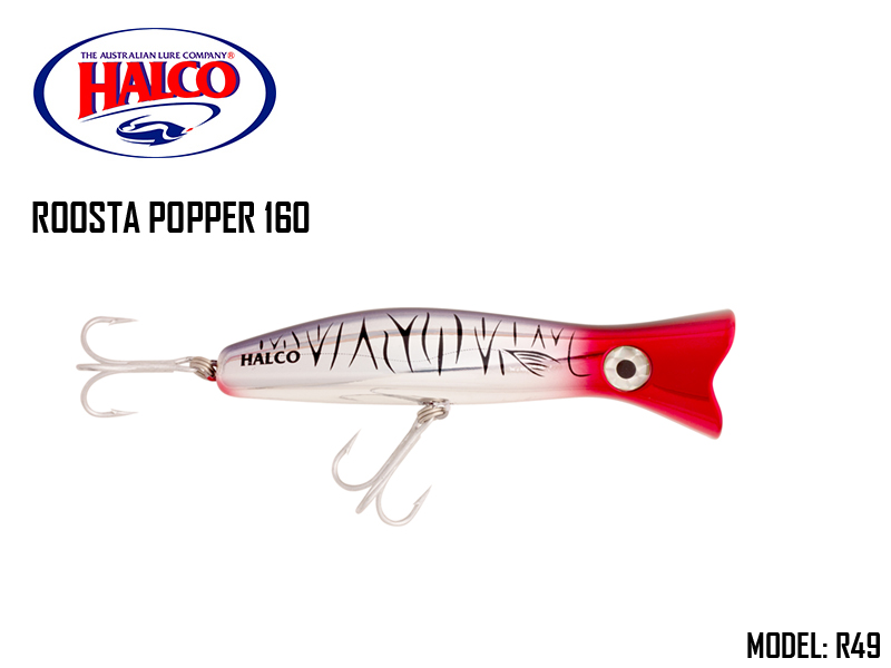 Halco Roosta Popper 160 (Length: 160mm, Weight: 75gr, Color: R49)