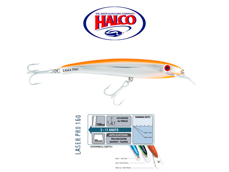 Halco Laser Pro 160 XDD (160mm, 30gr, Color: H85)