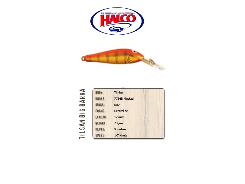 Halco Tilsan Big Barra (127mm, 23gr, Color: T105)