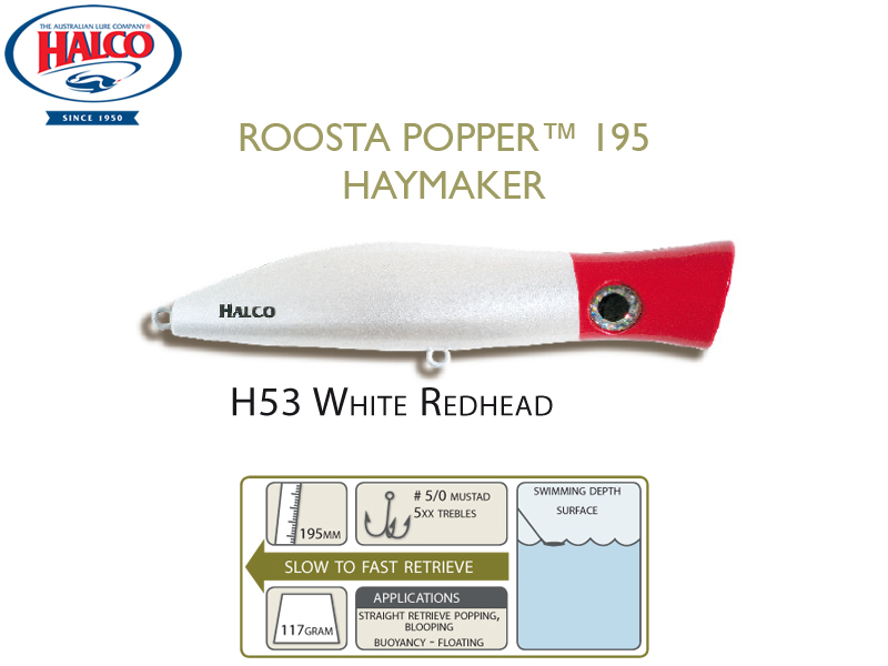Halco Roosta Popper 195 (195mm, 110gr, Color: H53)