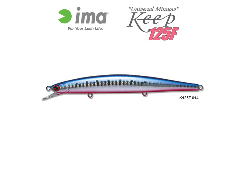 IMA Keep125F (Length: 125mm, Weight: 15gr, Color: K125F-014 Mako Iwashi)