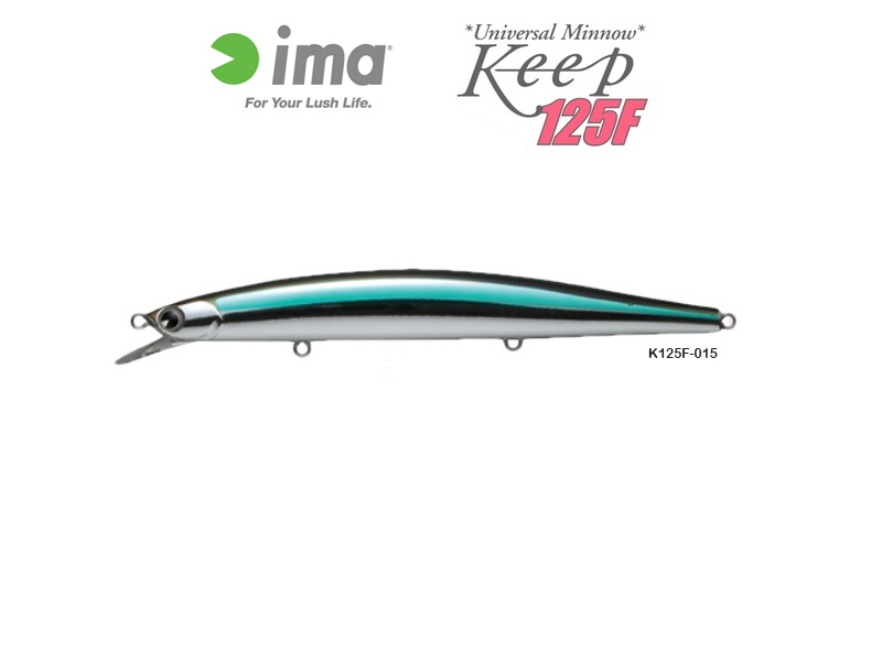 IMA Keep125F (Length: 125mm, Weight: 15gr, Color: K125F-015 Silver Katakuchi)