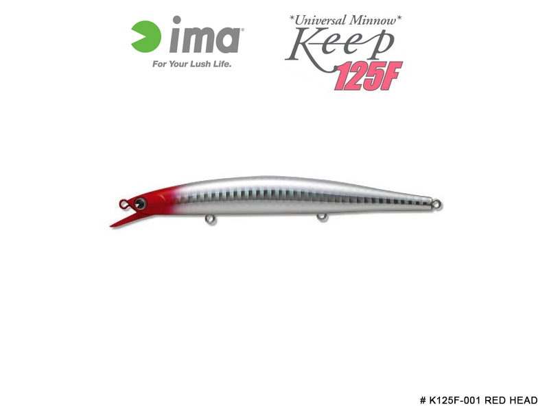 IMA Keep125F (Length: 125mm, Weight: 15gr, Color: K125F-001 Red Head)