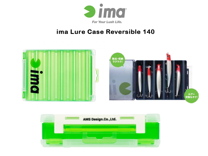 IMA Lure Case Reversible 140 (205 x 145 x 40mm, Color: Lime)