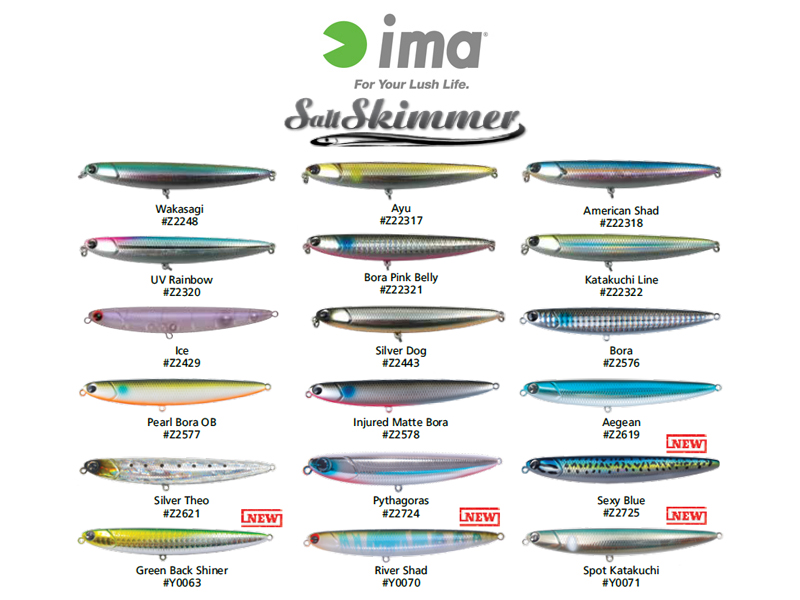 IMA Salt Skimmer (Length:110mm, Weight:14gr, Color: Y0063 Green Back Shiner)