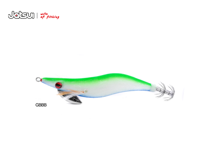 Jatsui Kabo Squid Fluo Jig (Size: 3.0, Color: GBBB)