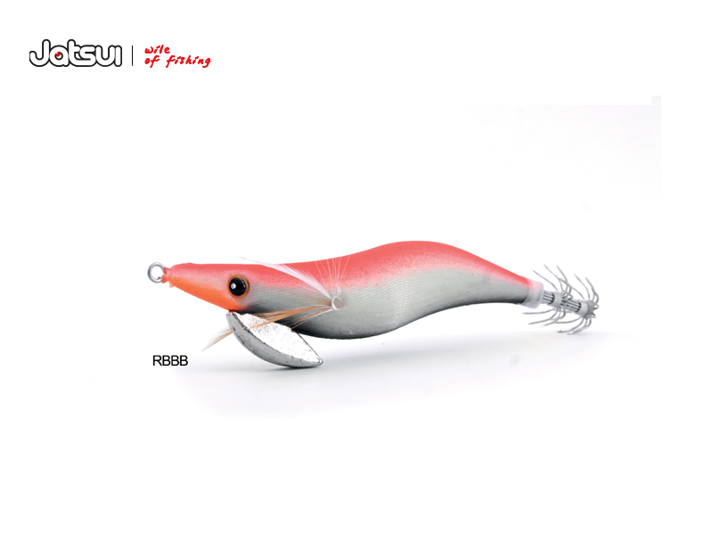Jatsui Kabo Squid Fluo Jig (Size: 3.0, Color: RBBB)