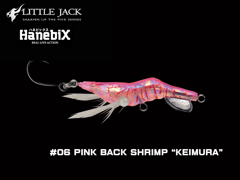 Little Jack Hanebix Custom (Length: 50mm, Weight: 11gr, Color: #06 Pink Back Shrimp Keimura)