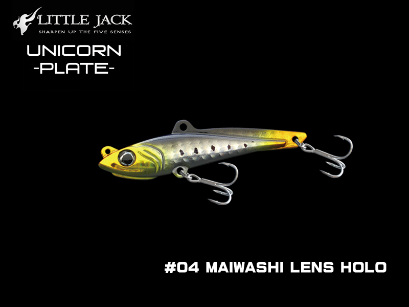Little Jack Unicorn Plate (Length: 40mm, Weight: 5gr, Color: #04 Maiwashi Lens Holo)