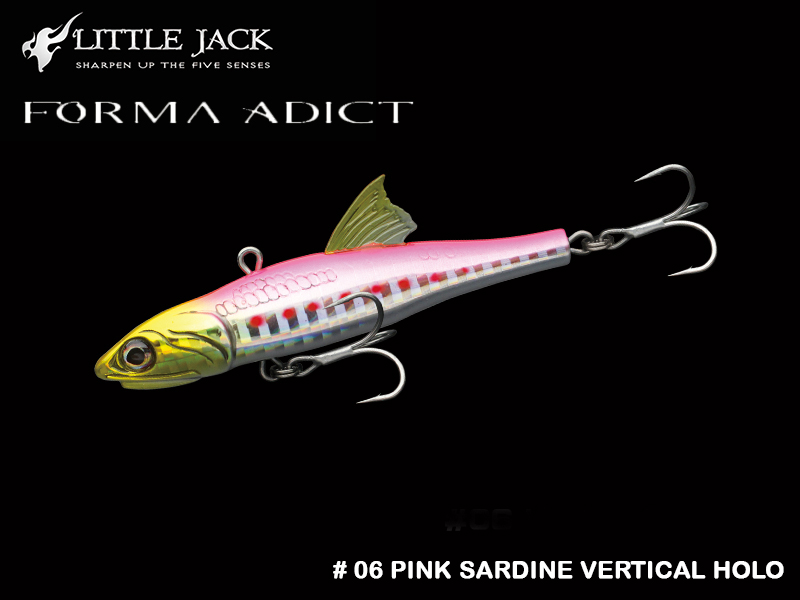 Little Jack Forma Adict (Length: 78mm, Weight: 22gr, Color: # 06 Pink Sardine Vertical Holo)