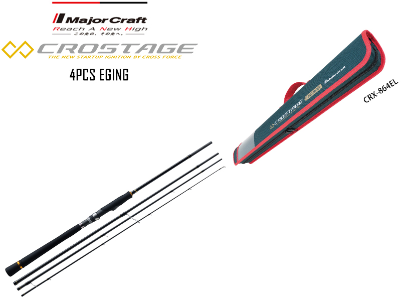 Major Craft New Crostage CRX-864E 4pcs Eging Series (Length: 2.62mt, Egi: 2.5-3.5)