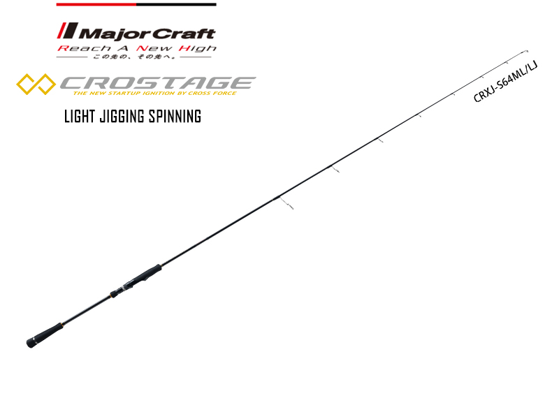 Major Craft New Crostage Light Jigging Spinning Model CRXJ-S64L/LJ (Length: 1.95mt, Lure: 40-120gr)