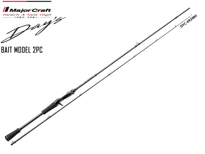 Major Craft Day's Bait Model 2pcs DYC-662M ( Length: 2.01mt, Lure: 1/4-3/4oz)