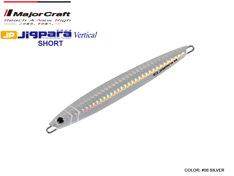 Major Craft Jigpara Vertical (Color: #08 Silver, Weight: 100gr)
