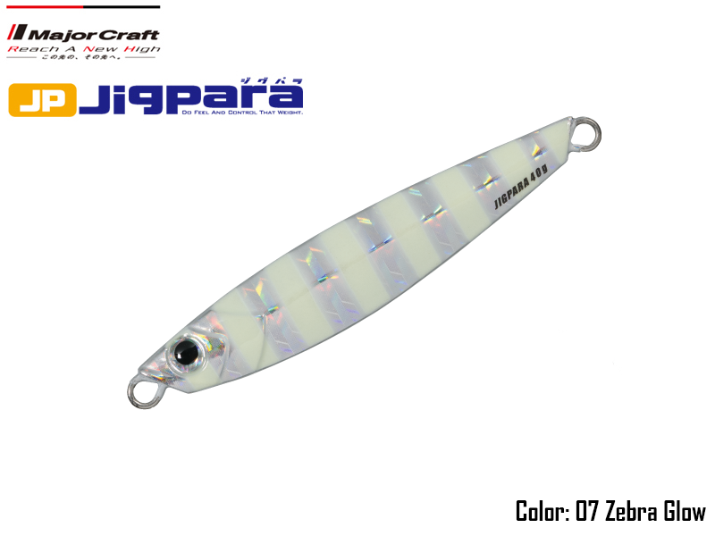 Major Craft Jigpara Short (Color:#07 Zebra Glow, Weight: 50gr)