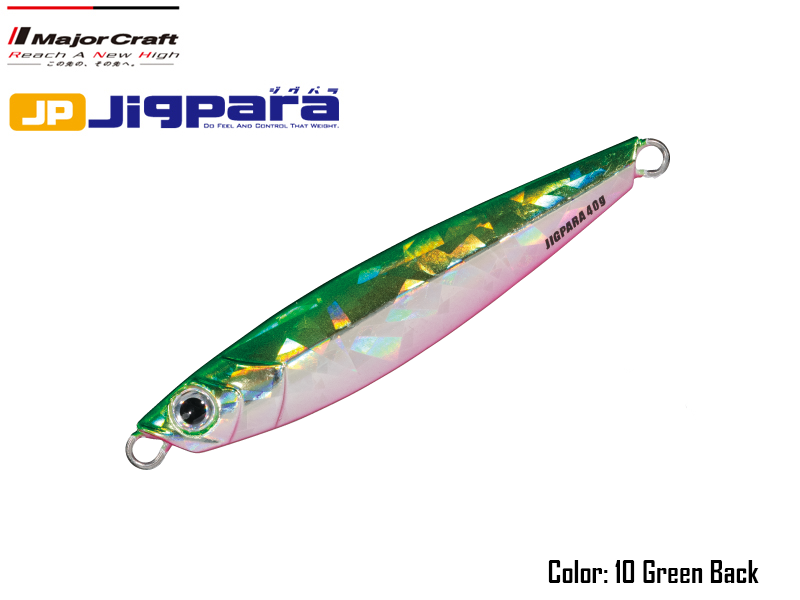 Major Craft Jigpara Short (Color:#10 Green Back, Weight: 40gr)