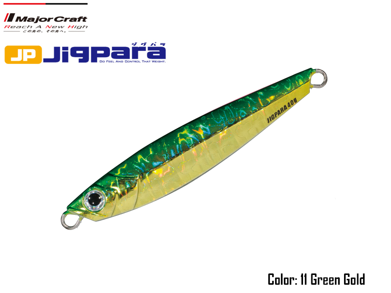 Major Craft Jigpara Short (Color:#11 Green Gold, Weight: 40gr)