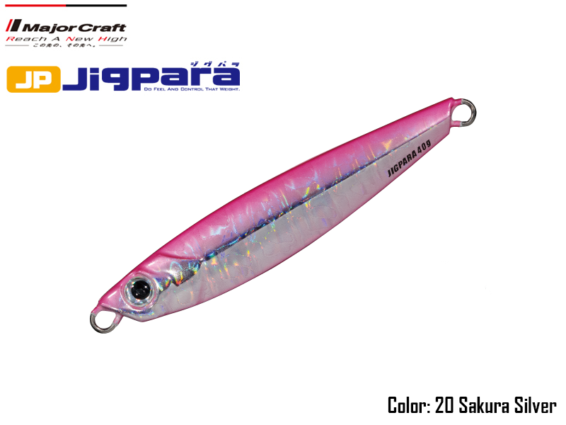 Major Craft Jigpara Short (Color:#20 Sakura Silver, Weight: 60gr)