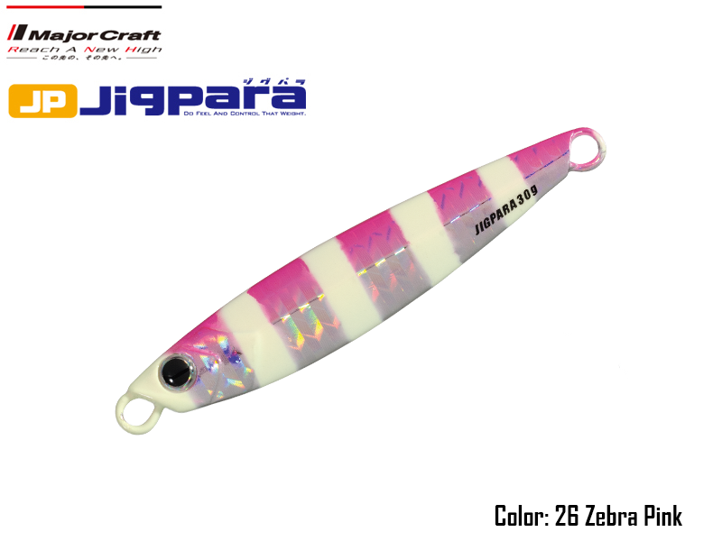 Major Craft Jigpara Short (Color:#26 Zebra Pink, Weight: 20gr)