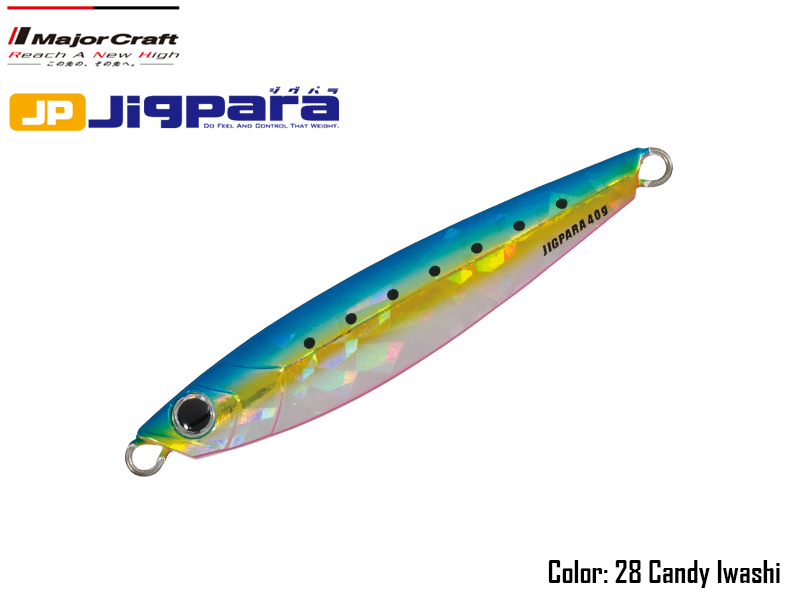Major Craft Jigpara Short (Color:#28 Candy Iwashi, Weight: 40gr)