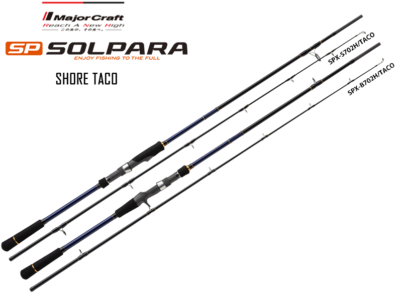 Major Craft New SP Solpara Shore Taco SPX-S702H/TACO (Length: 2.13mt, Lure: Max 42gr)