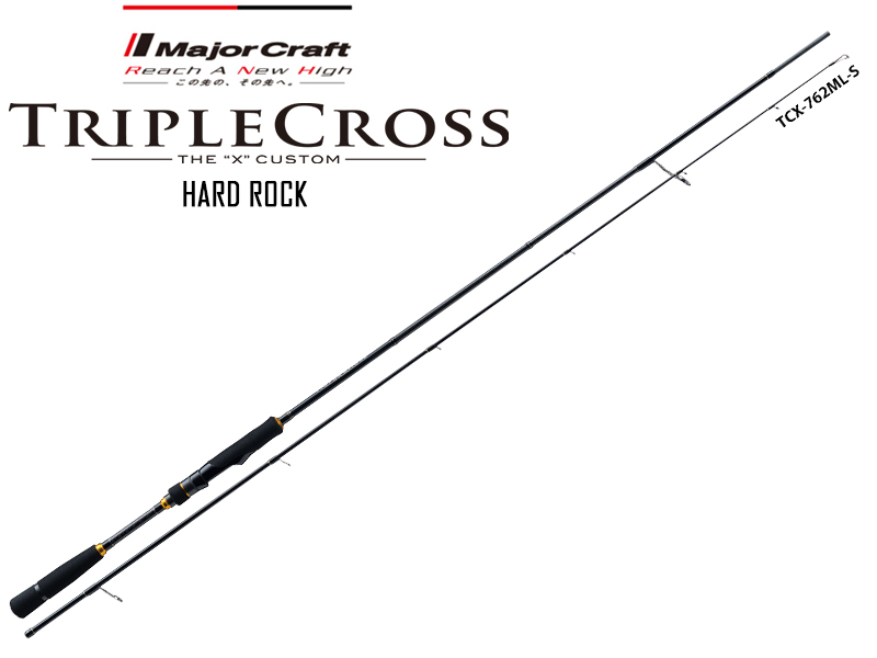 Major Craft Tripple Cross Hard Rock Spinning Model TCX-902H/S (Length: 2.74mt, Lure: 5-35gr)