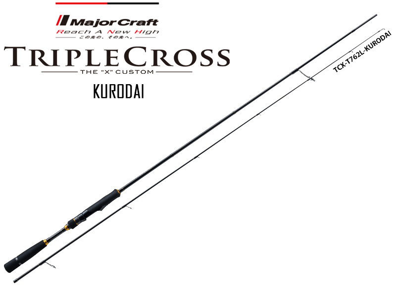 Major Craft Tripple Cross Kurodai Model TCX-T762L/KR (Length: 2.32mt, Lure: 2-10gr)