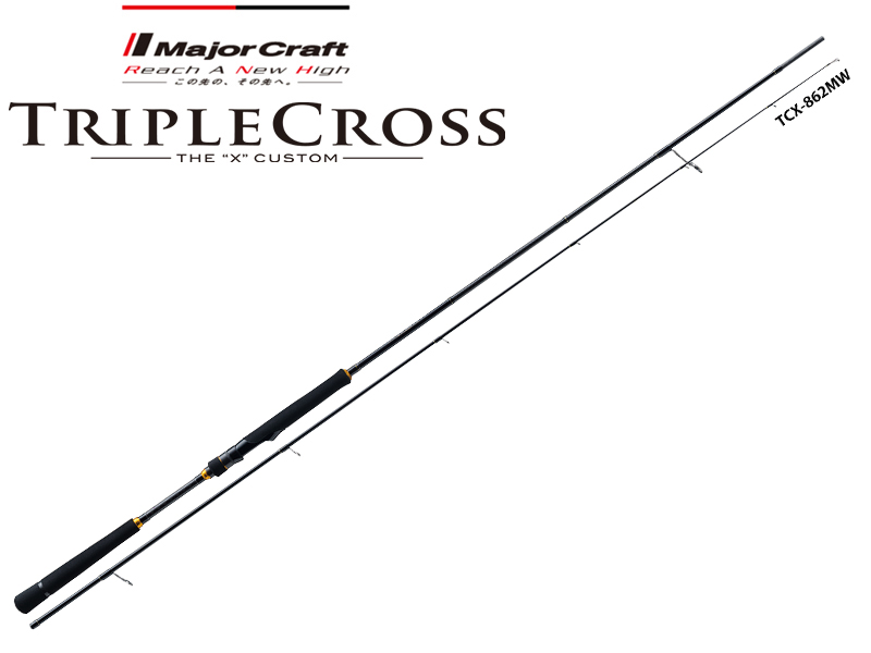 Major Craft Tripple Cross Tachiuo Series TCX-862MHW (Length: 2.62mt, Lure: 7-21gr)